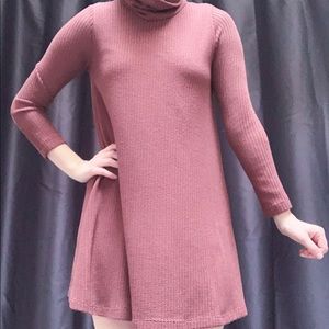 Knit Turtleneck Dress